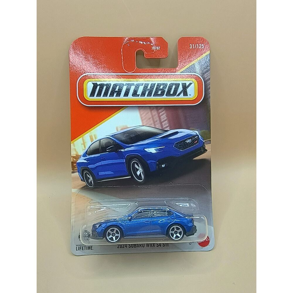 Matchbox 2025 MBX Team Subaru 31/125 Blue 2024 Subaru WRX S4 STi New For 2025